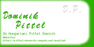 dominik pittel business card